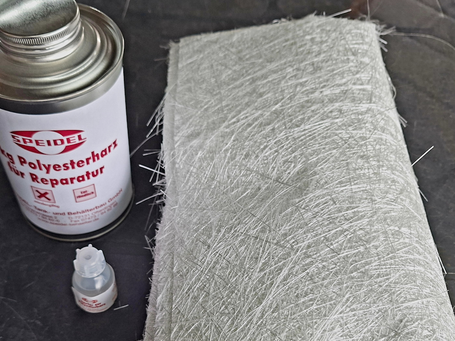 Repair kit for fiberglass-reinforced plastic (FRP)